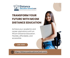 MCom Distance Education: Master Commerce from Anywhere