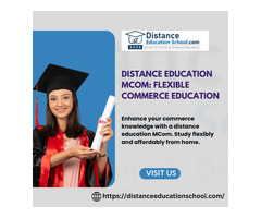 MCom Distance Education: Master Commerce from Anywhere