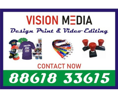 Vision Media Specialized in Rubber Stamp | Multi Colour Lan Yard Print | 2037